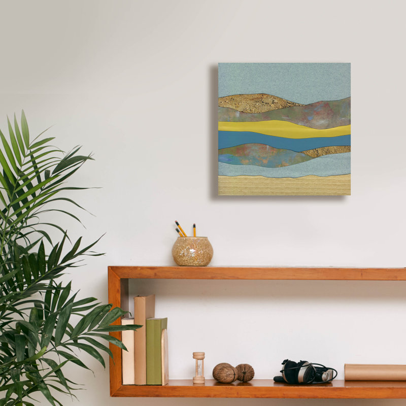  «Mountain Series 24» par Lorelle Rau, art mural sur toile, 12 po x 12 po, H 12 po x l 12 po
