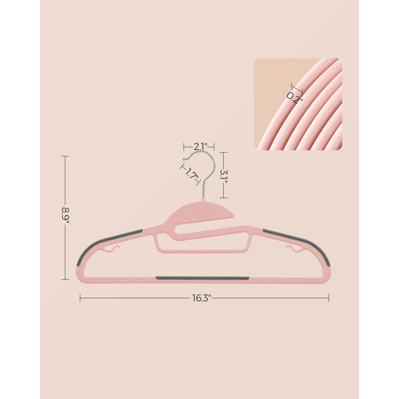 Svea Non-Slip Standard Hanger, Pink, 20
