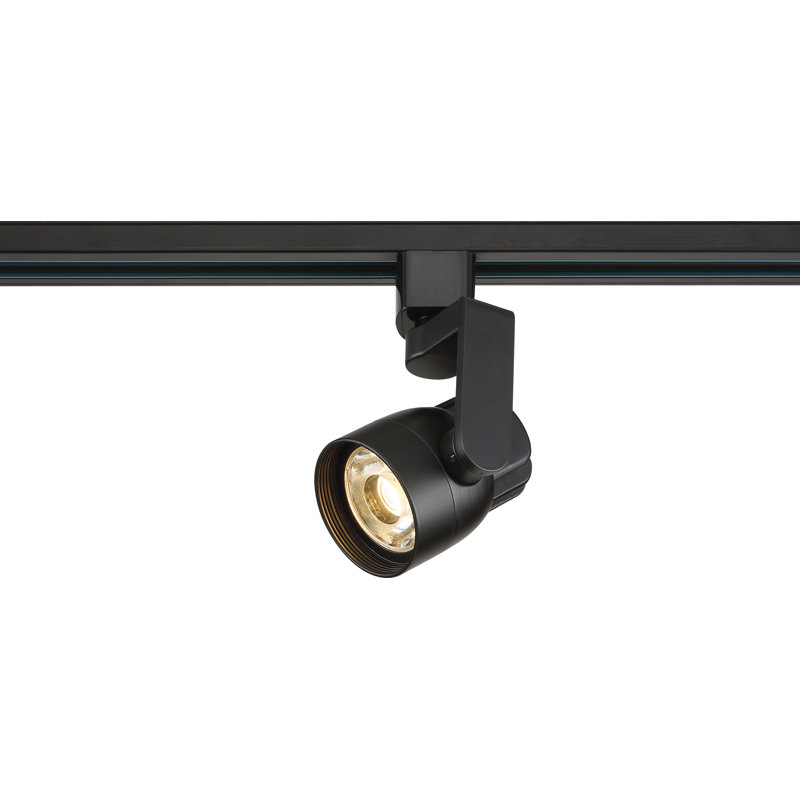 Tête d'éclairage sur rail 1 lumière DEL 12W H, Noir, 24°