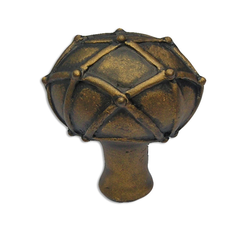 Poignée Harlequin Novelty, H 1,5 po x l 1,25 po x P 1,75 po, Bronze frotté