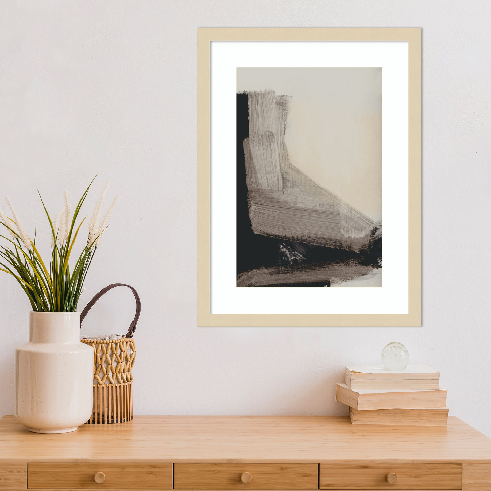 Mellow No 2 by Dan Hobday Wood Framed Wall Art Print, Brown, 21" H x 16" W