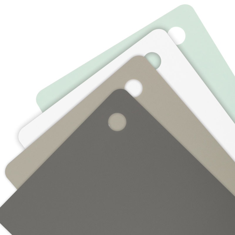 Tovolo Elements Flexible Cutting Mat Set of 4 Large for Kitchen Prep, Assorted Colors
