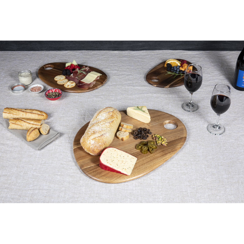 Ensemble de 3 plat de service en acacia Korben