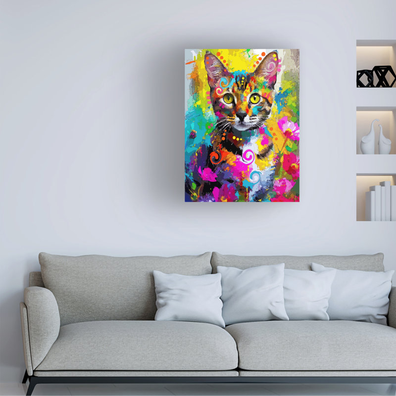 Art sur toile, Dean, Russo, Love, Bengal, H 24 po x l 18 po