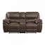 Causeuse de salon en peluche de conception moderne moelleuse en microfibre brune