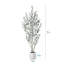 Faux olivier en plastique George avec pot ovale blanc-1678303073
