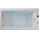 Underscore 65" x 32" Drop In or Undermount Heated Whirlpool Acrylic Bathtub with Heater