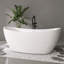 Baignoire de trempage autoportante en acrylique 66 po Fslefay