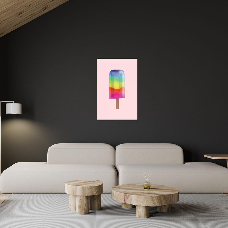 «Rainbow Popsicle» par Emanuela Carratoni - impression non encadrée, H 32 po x l 24 po x P 0,25 po