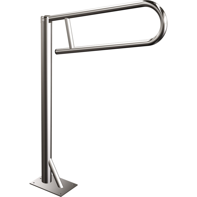 Burnett Floor Fixed Constant Grab Bar, Silver
