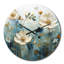 Horloge murale Blue Botanical Oasis IV - Abstract Botanicals-2133848478