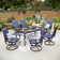 Sutiya 6 - Person Metal Patio Dining Set with Rectangular Table