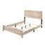 Et grand lit double avec structure rectangulaire en bois synthétique élégance subtile