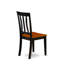 Ensemble de table de salle à manger 9 pièces comprenant une table de salle à manger rectangulaire avec rallonge papillon et 8 chaises en bois, noir et cerise-87069650-99574549