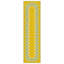 Tapis décoratif de style bohème moderne à motif géométrique jaune-1465697156