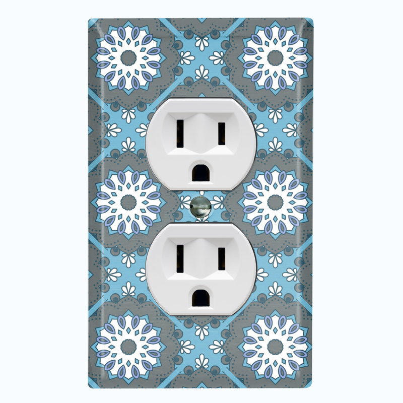 Patterned 1 - Gang Toggle Light Switch Standard Wall Plate