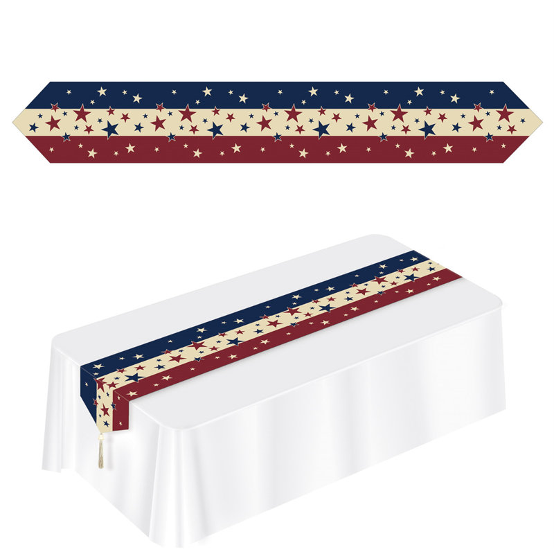 Chemin de table imprimé Americana