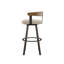 Tabouret de bar et de comptoir pivotant avec dossier en bois Drees-500473608-499896971-499897013