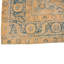 Tapis beige / bleu unique de 8 pi 11 po x 12 pi années 1990