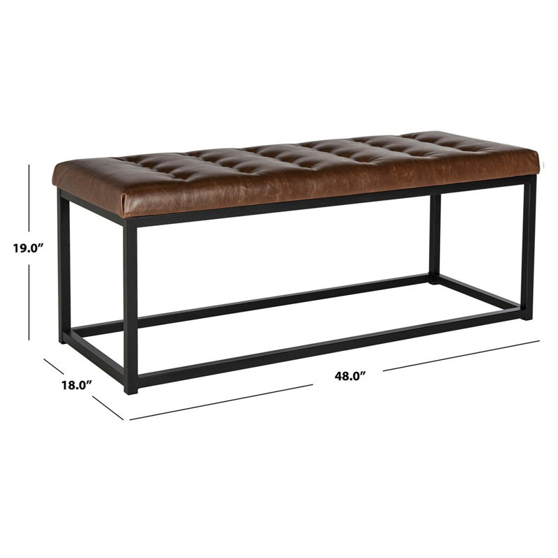Banc Mehd, Brun foncé / noir