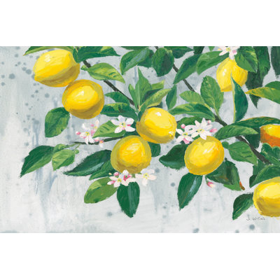 Zesty Lemons by James Wiens - Wrapped Canvas Painting