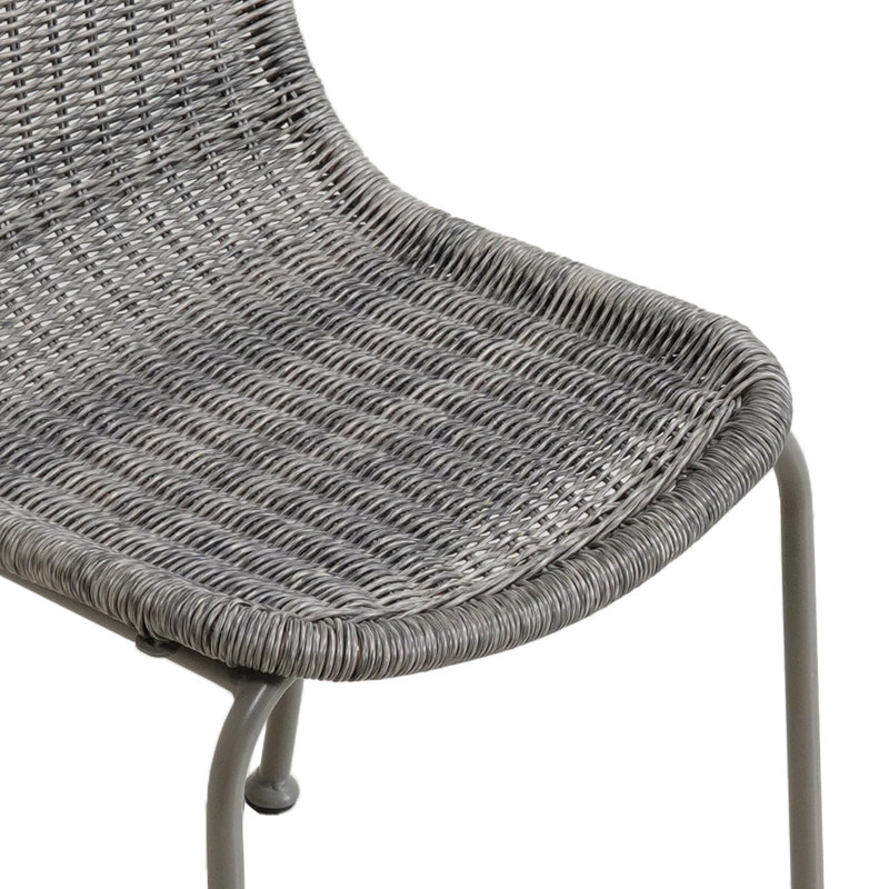 Chaise d'extérieur Meserve, Gris