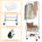 3-Tier Rolling Laundry Cart with Hanging Rack