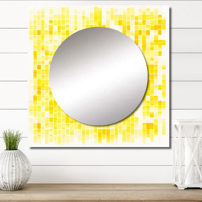 Miroir géométrique moderne à motif géométrique Sunshine