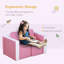 Ensemble de canapé pour enfants 2-en-1 multifonctionnel Ensemble de chaises de table pour tout-petits 2 places Canapé Boîte de rangement souple et robuste-787175146