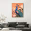 Peacock Garden Dance Canvas Animals Print by Oliver Gal-1976664243-1976664240