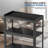 Modern Home Office 55" 4-Tier Transparent Display Cabinet Acrylic Flip Door Curio Cabinet Floor-Standing Showcase Bookshelf For Living Room Bedroom-109080836