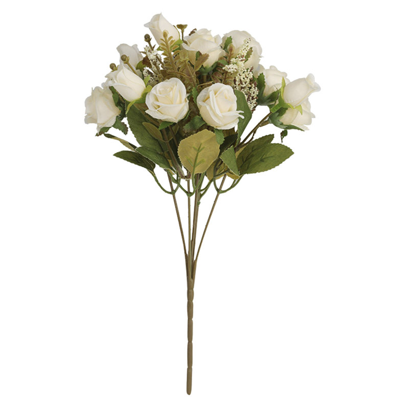 Faux fleurs artificielles pour la maison Kondieu, White