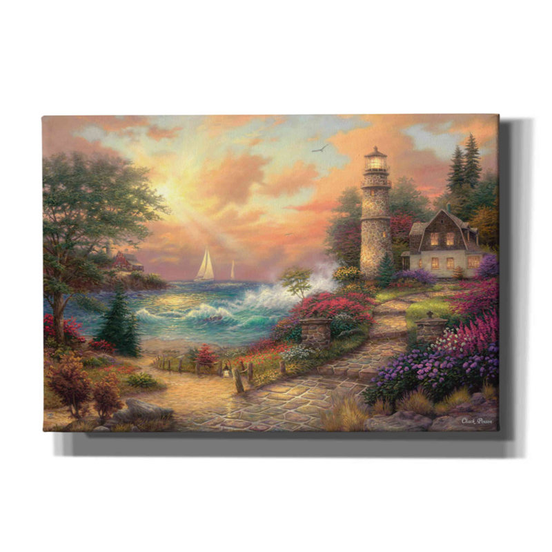 «Seaside Dreams» par Chuck Pinson, art mural sur toile, L 26 po x H 18 po x P 0,75 po