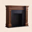 Nordic mid-century style solid wood decorative fireplace-501070591