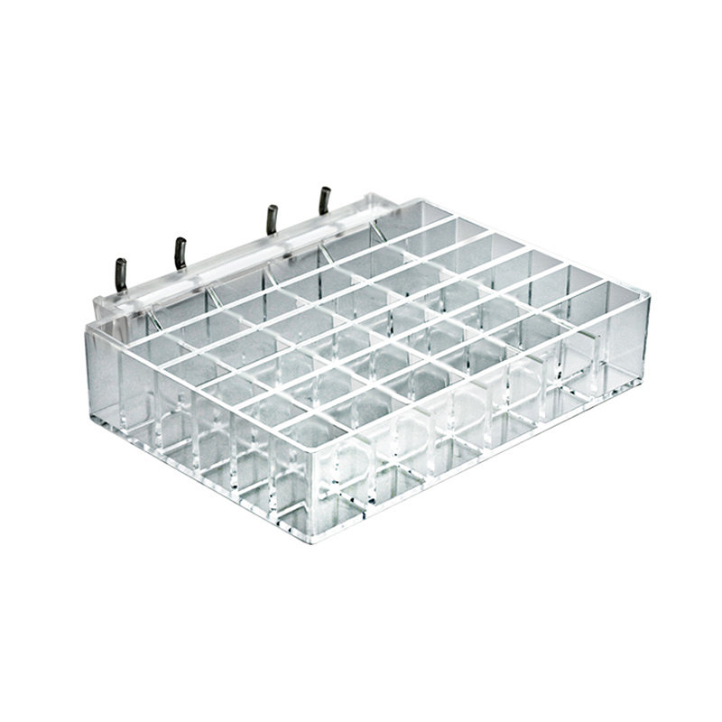Plateau à 36 compartiments - fente rectangulaire 1 po x 0,625 po de diamètre, paquet de 2