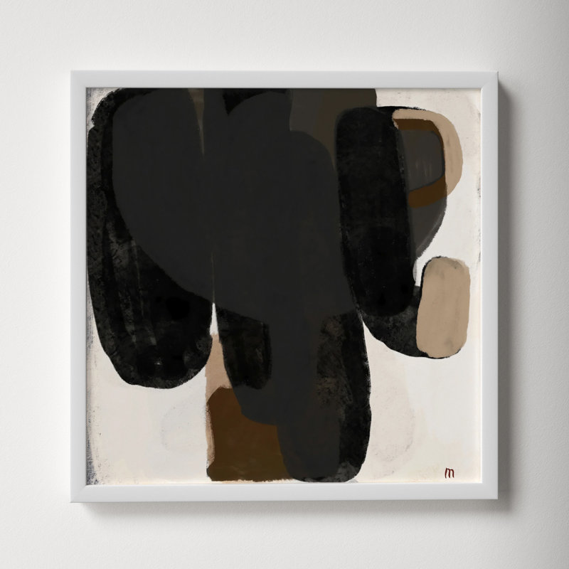 Abstract #2 by StudioM, White, 16" H x 16" W x 1.25" D