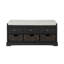Banc de rangement en bois avec 3 tiroirs et 3 paniers Homes Collection-620423436