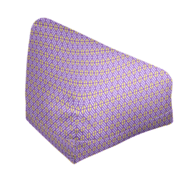 Fauteuil à billes standard & Leffel, H 86 po x L 27 po x P 43 po, Rembourrage poly, Mauve / jaune