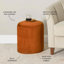 Kellswater 41cm Wide Round Solid Colour Standard Ottoman with Storage-558327414