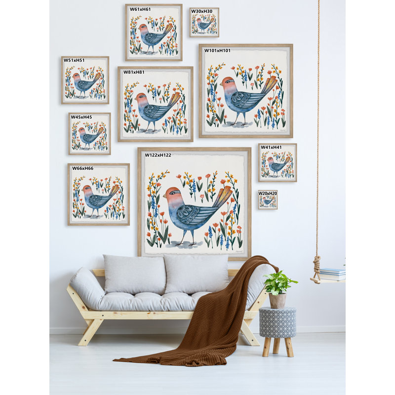 Flowering Shelter by Marmont Hill - Single Picture Frame Painting, 81cm H x 81cm W x 3.81cm D