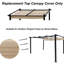 Toile de remplacement pour pergola kaki 10 X 10 pi - Tissu avec protection, résistance aux intempéries, hydrofuge, soleil