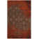 Tapis abstrait rouille / brun Anwick