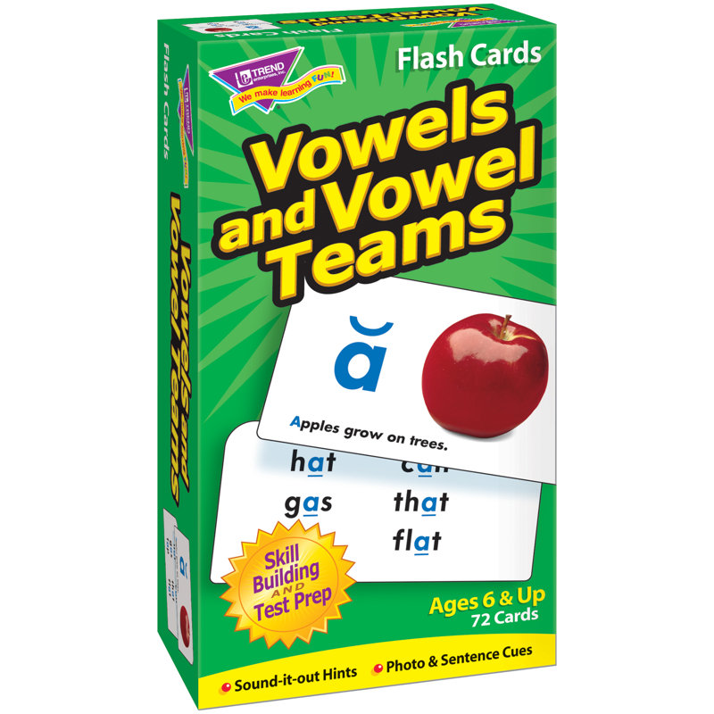 Cartes flash de voyelles et d’associations de voyelles