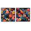 Edgecumbe - Ensemble de 2 animaux perroquets carrés-101853635-101853636