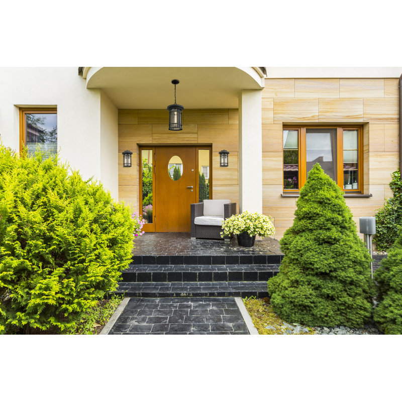 Maag Outdoor Hanging Lantern, 16.25" H x 10" W x 10" D, Oil Rubbed Bronze