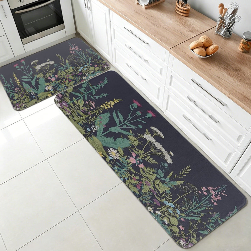 Tapis de cuisine pour salle de bain 2 pièces