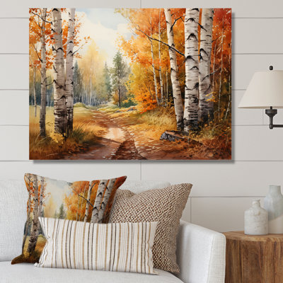 " Birch Woods Gilded Pathway III "