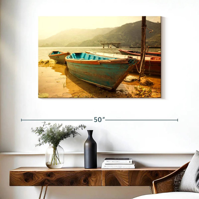 Mehar Nepalese Boat Ride, 26" H x 39" W