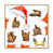 Toile avec cadre flottant beige