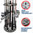 24 Round Rod Rack W/Extension Post-391936013